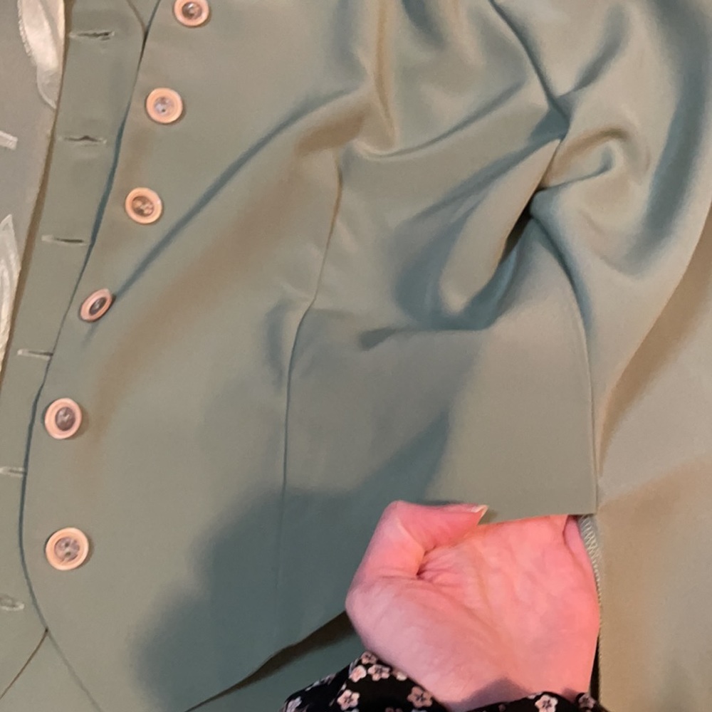 Vintage Green Pantsuit - Picture 10 of 13